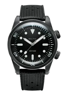 Baltic Aquascaphe Dual-Crown PVD Black Otomatik 39mm