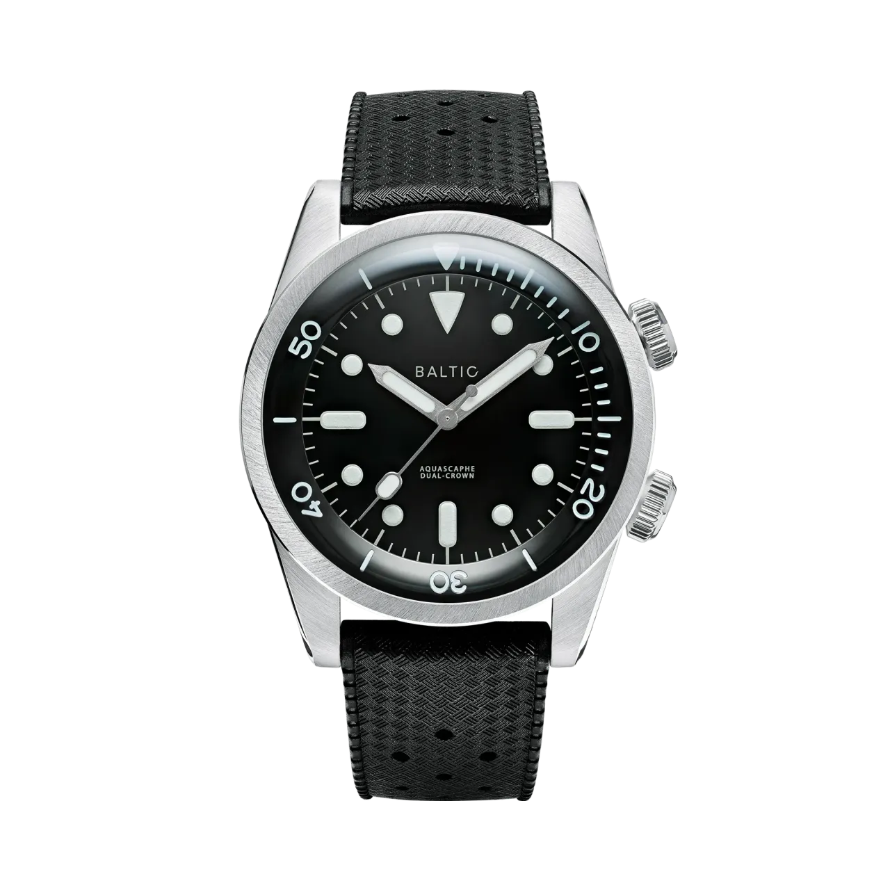 Baltic Aquascaphe Dual-Crown Black Otomatik