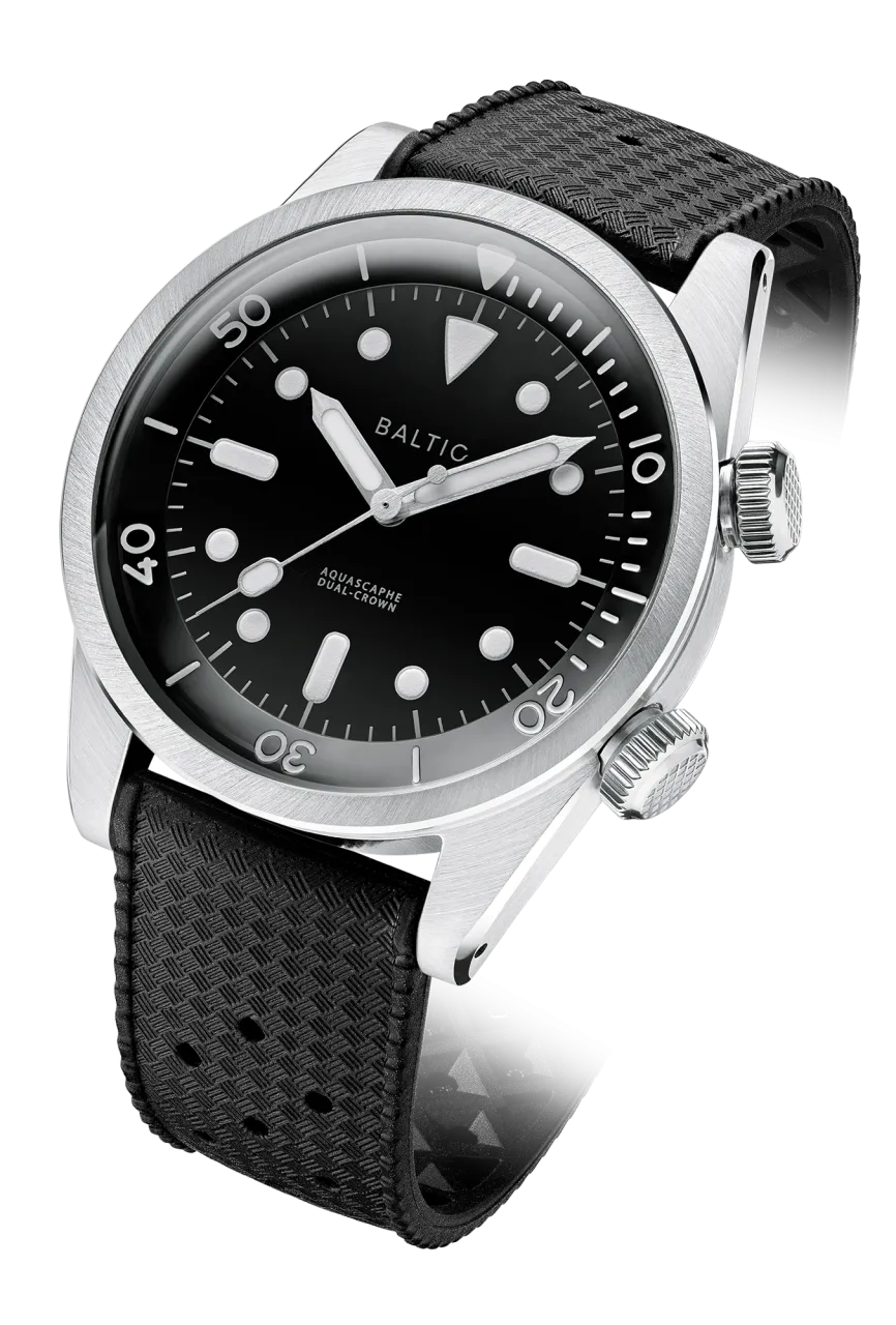 Baltic Aquascaphe Dual-Crown Black Otomatik detay görseli 1