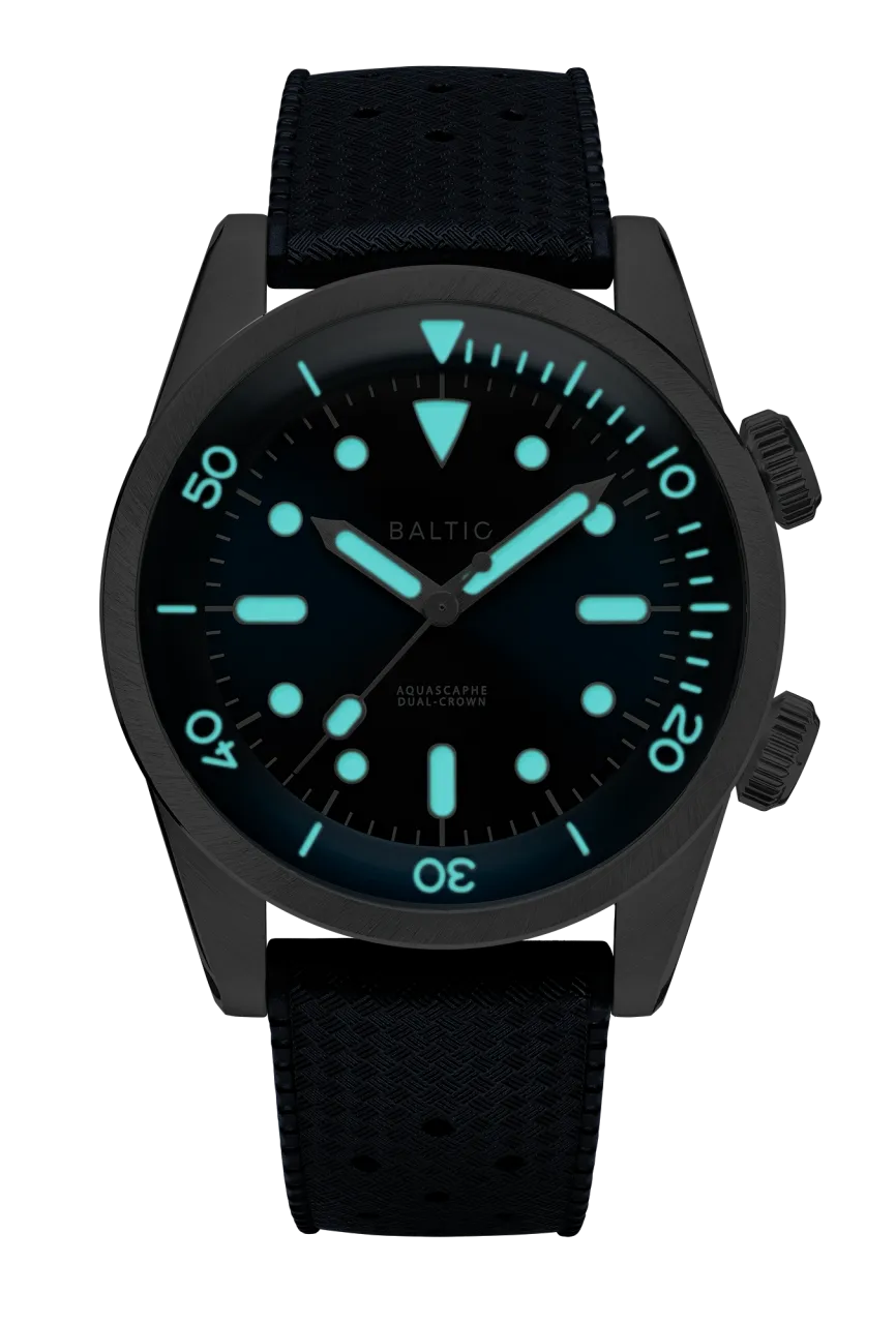 Baltic Aquascaphe Dual-Crown Mavi Otomatik detay görseli 3