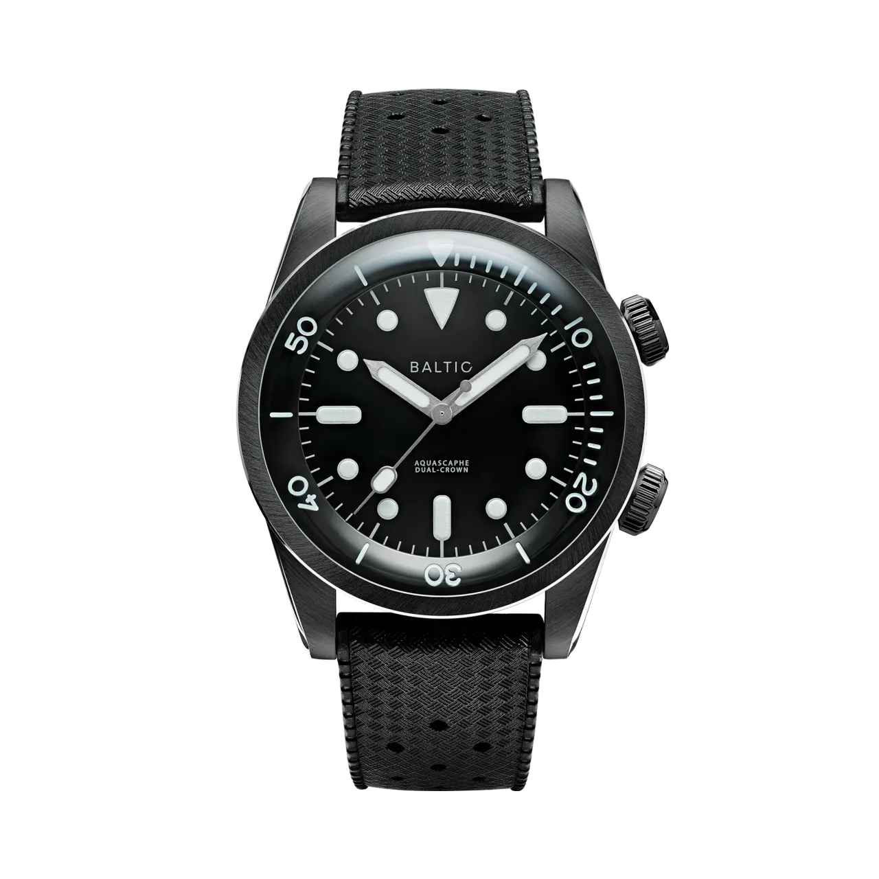 Baltic Aquascaphe Dual-Crown PVD Black Otomatik 39mm