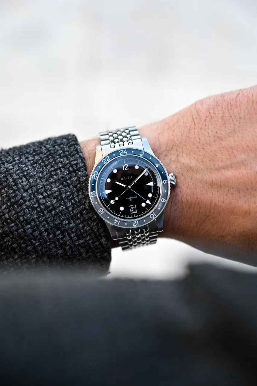 Baltic Aquascaphe GMT Grey Otomatik detay görseli 4