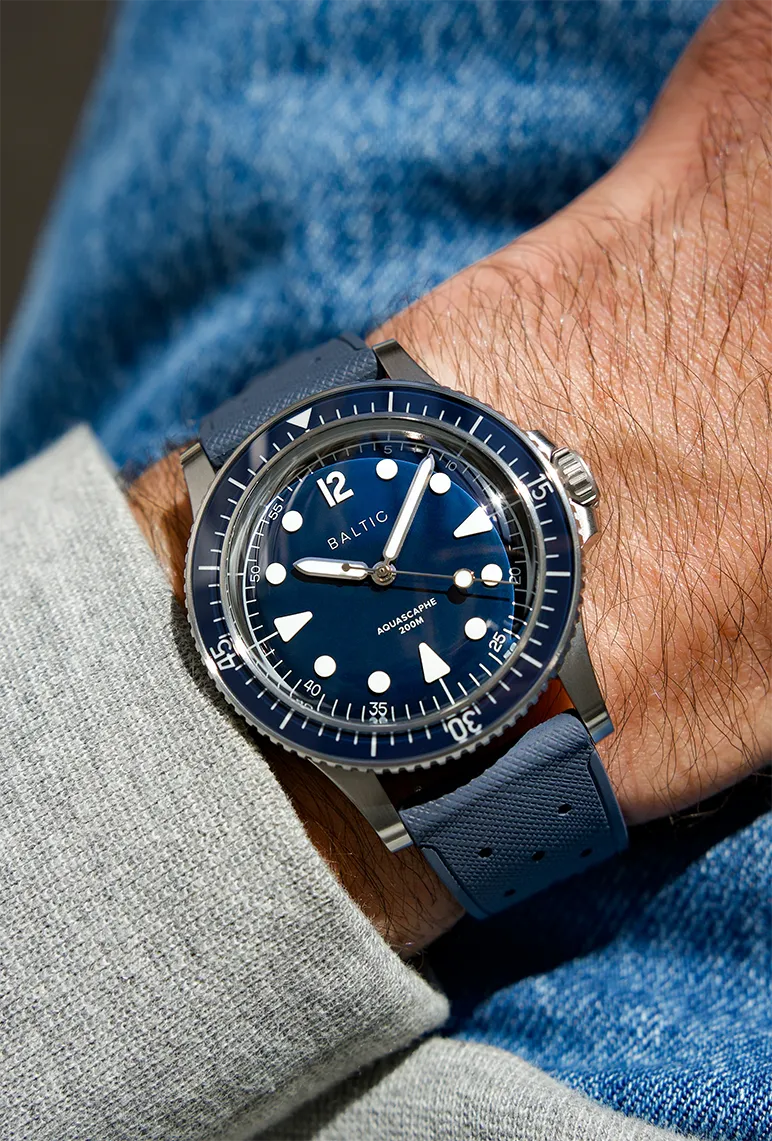Baltic Aquascaphe MK2 Blue Otomatik 39.5mm detay görseli 3
