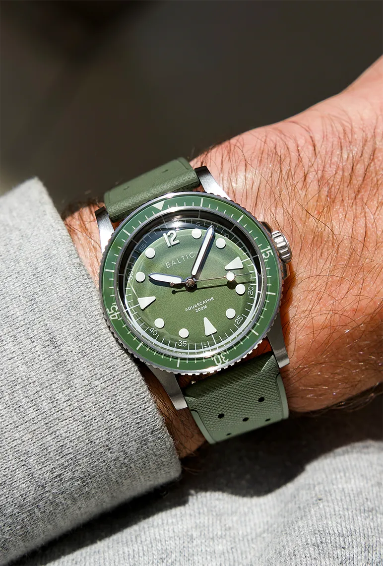 Baltic Aquascaphe MK2 Green 37 mm Otomatik detay görseli 3