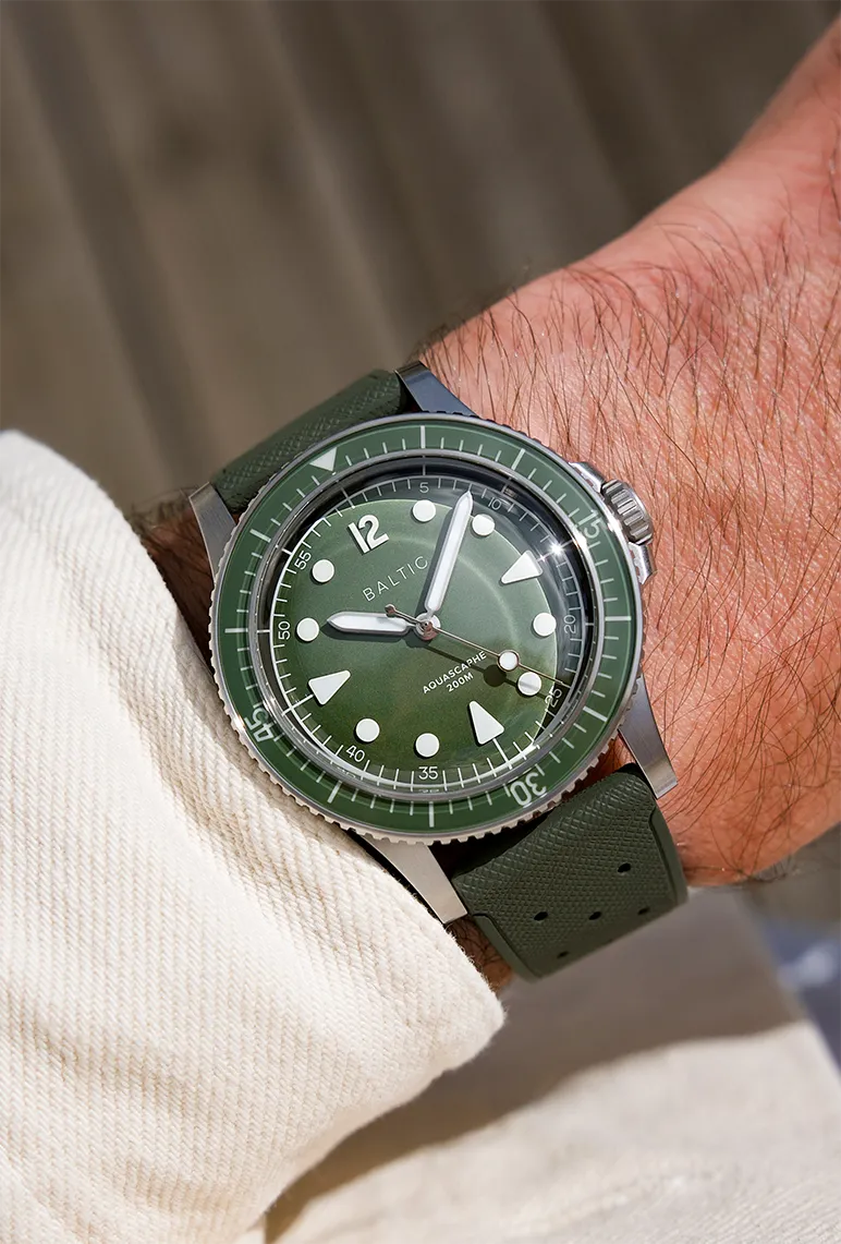 Baltic Aquascaphe MK2 Green Otomatik detay görseli 3