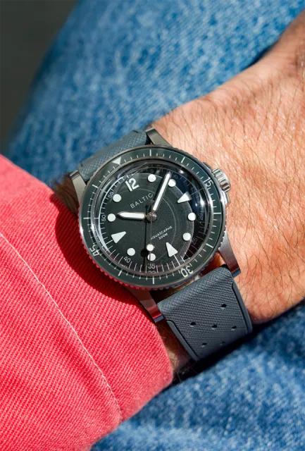 Baltic Aquascaphe MK2 Grained Grey 37mm Otomatik Görsel 4