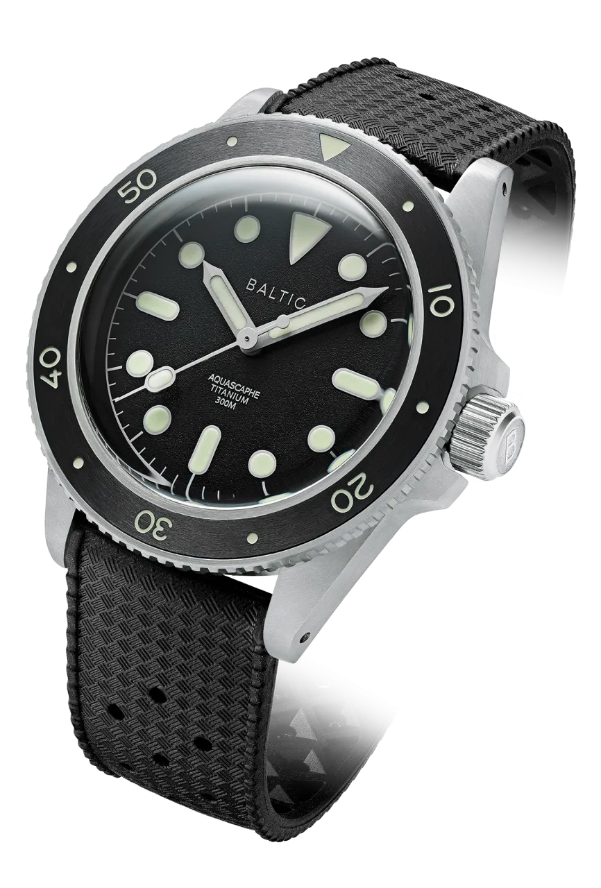 Baltic Aquascaphe Titanium Black Otomatik detay görseli 1