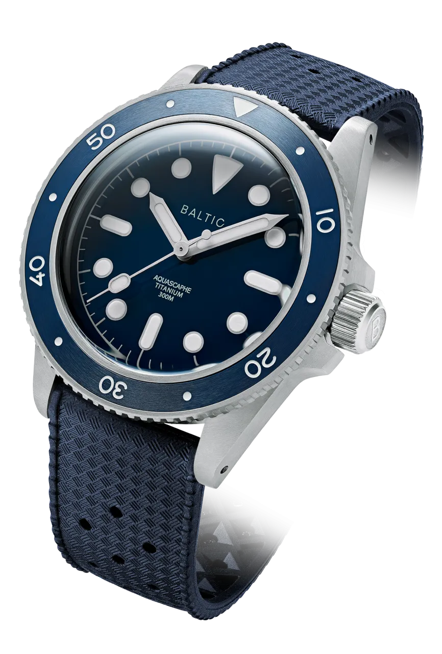 Baltic Aquascaphe Titanium Blue Otomatik detay görseli 1