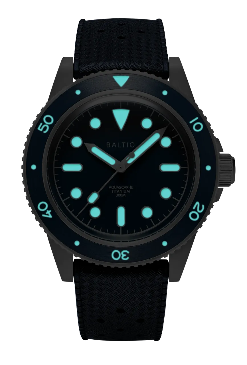 Baltic Aquascaphe Titanium Blue Otomatik detay görseli 3