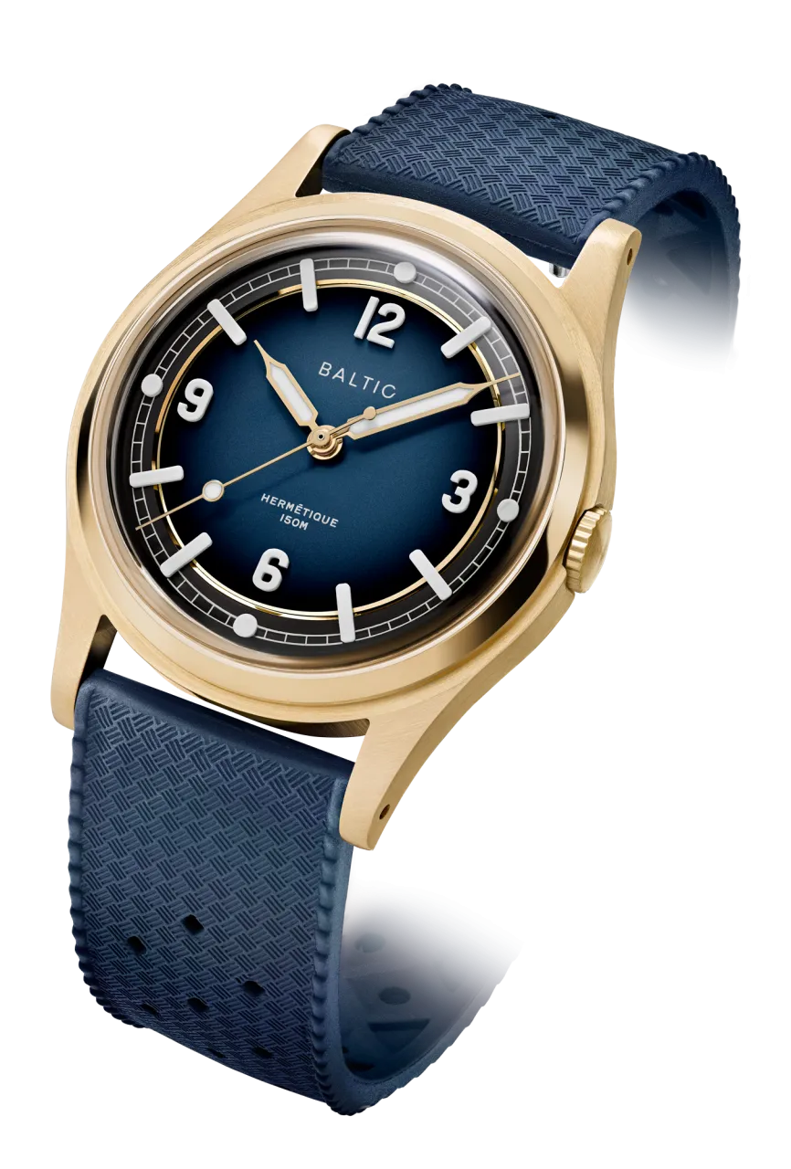 Baltic Hermétique Tourer Bronze Smoked Blue Otomatik detay görseli 1