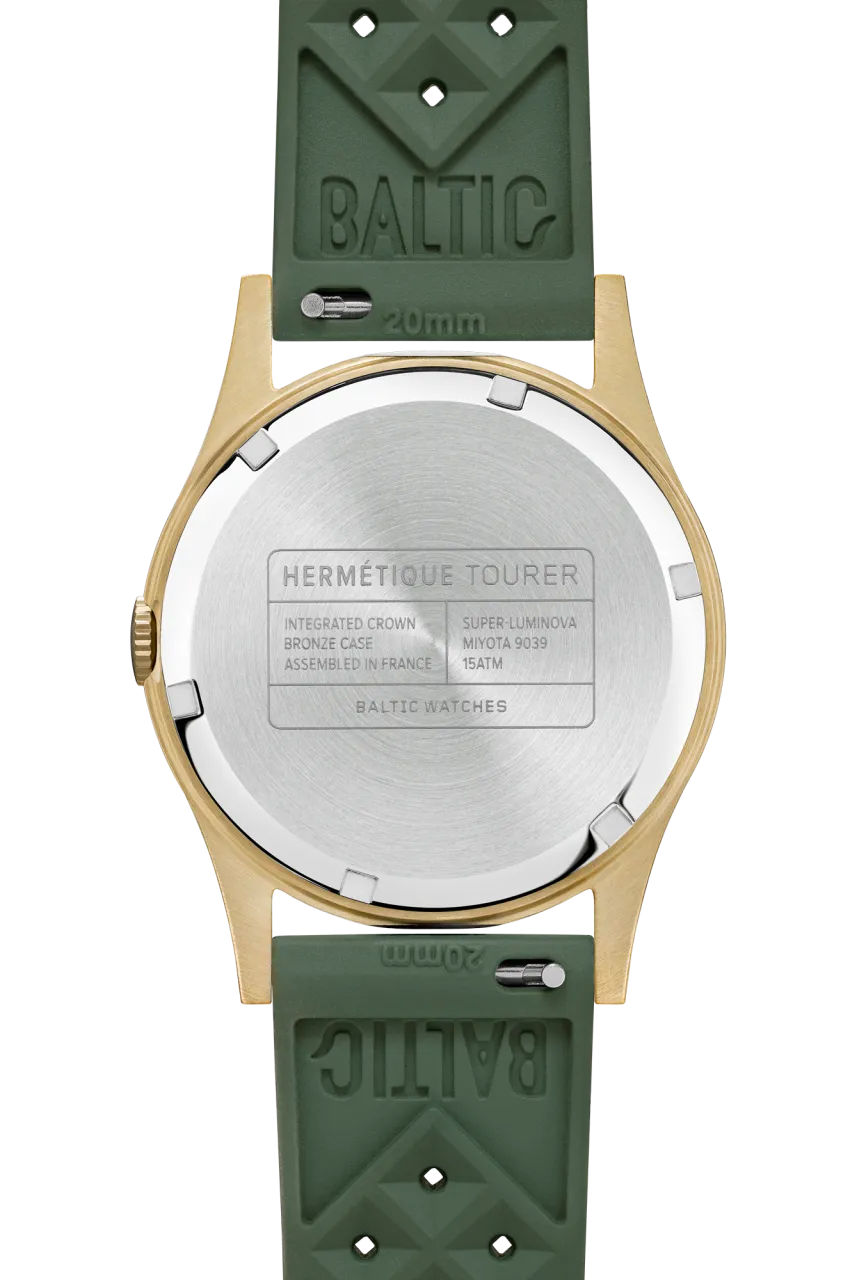 Baltic Hermétique Tourer Bronze Green Otomatik detay görseli 3