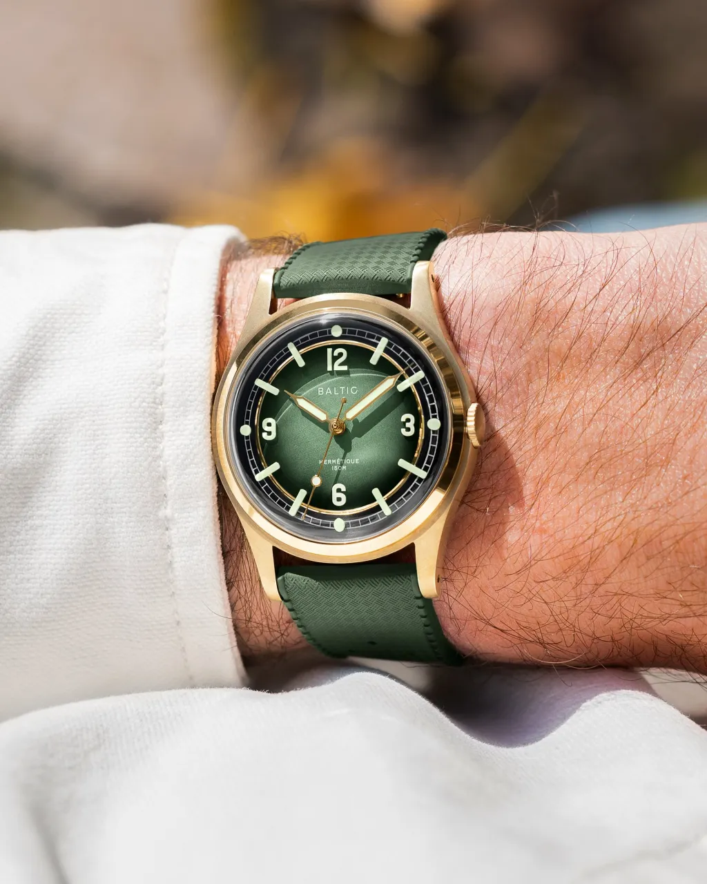 Baltic Hermétique Tourer Bronze Green Otomatik detay görseli 5
