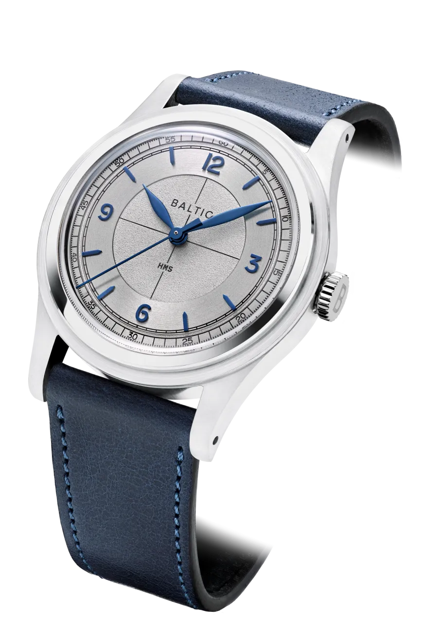 Baltic HMS 003 Silver Blue Otomatik detay görseli 1