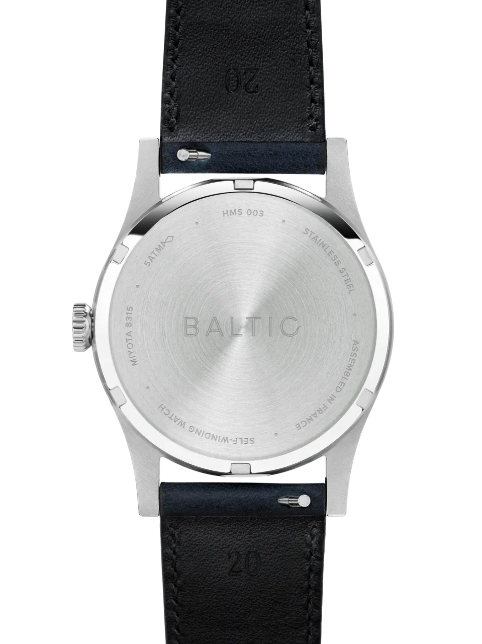 Baltic HMS 003 Silver Blue Otomatik detay görseli 3