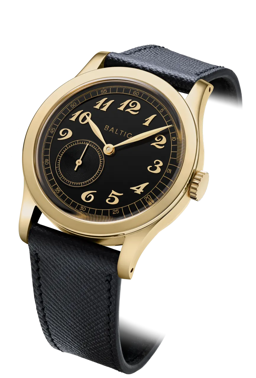 Baltic MR Classic Gold PVD Black Otomatik detay görseli 1