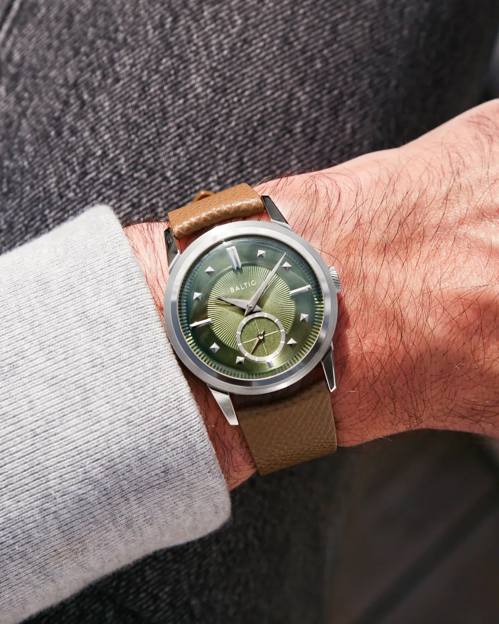 Baltic Prismic Green 36mm Otomatik detay görseli 4