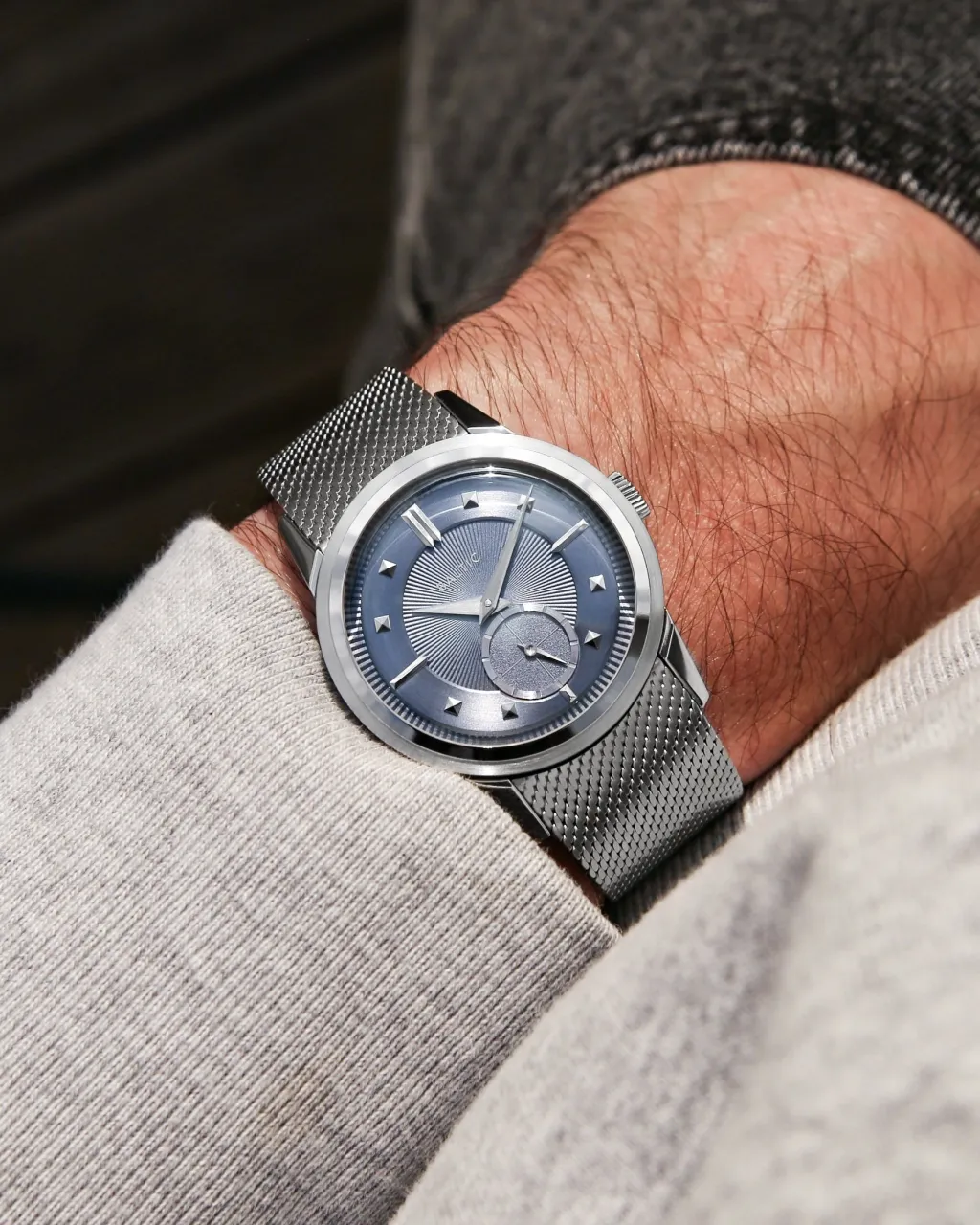 Baltic Prismic Grey Blue 36mm Otomatik detay görseli 4