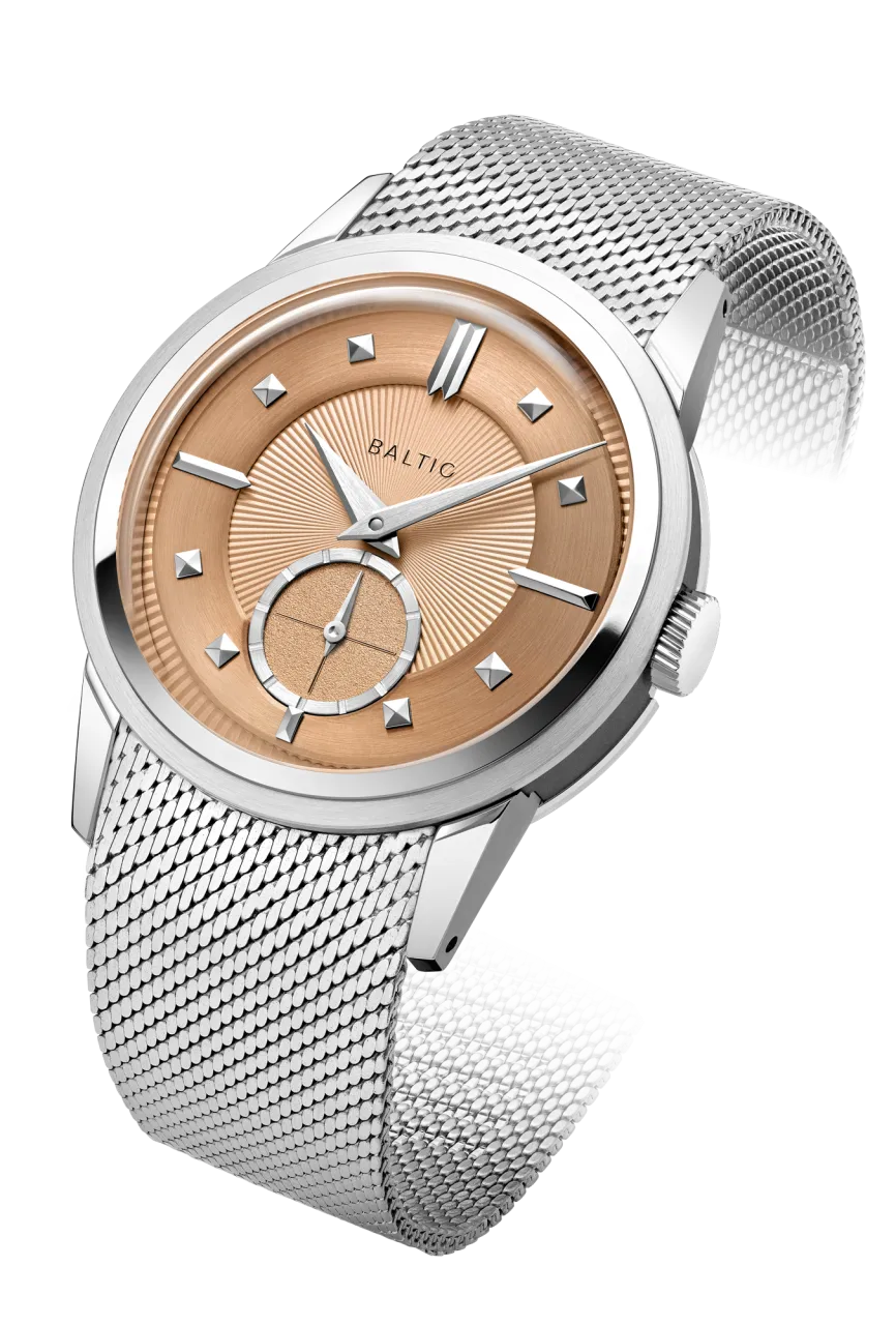 Baltic Prismic Salmon 36mm Manual ETA Peseux 7001 detay görseli 1