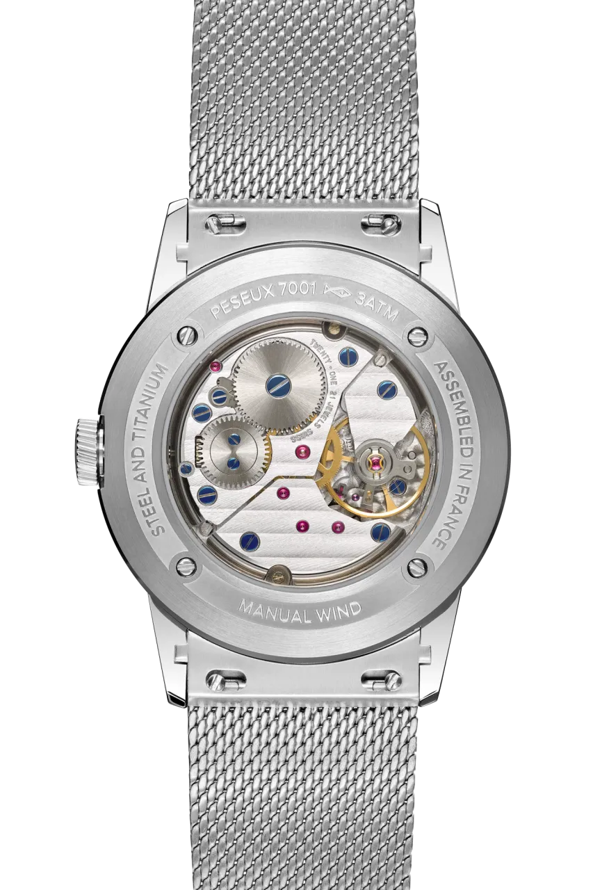 Baltic Prismic Salmon 36mm Manual ETA Peseux 7001 detay görseli 3