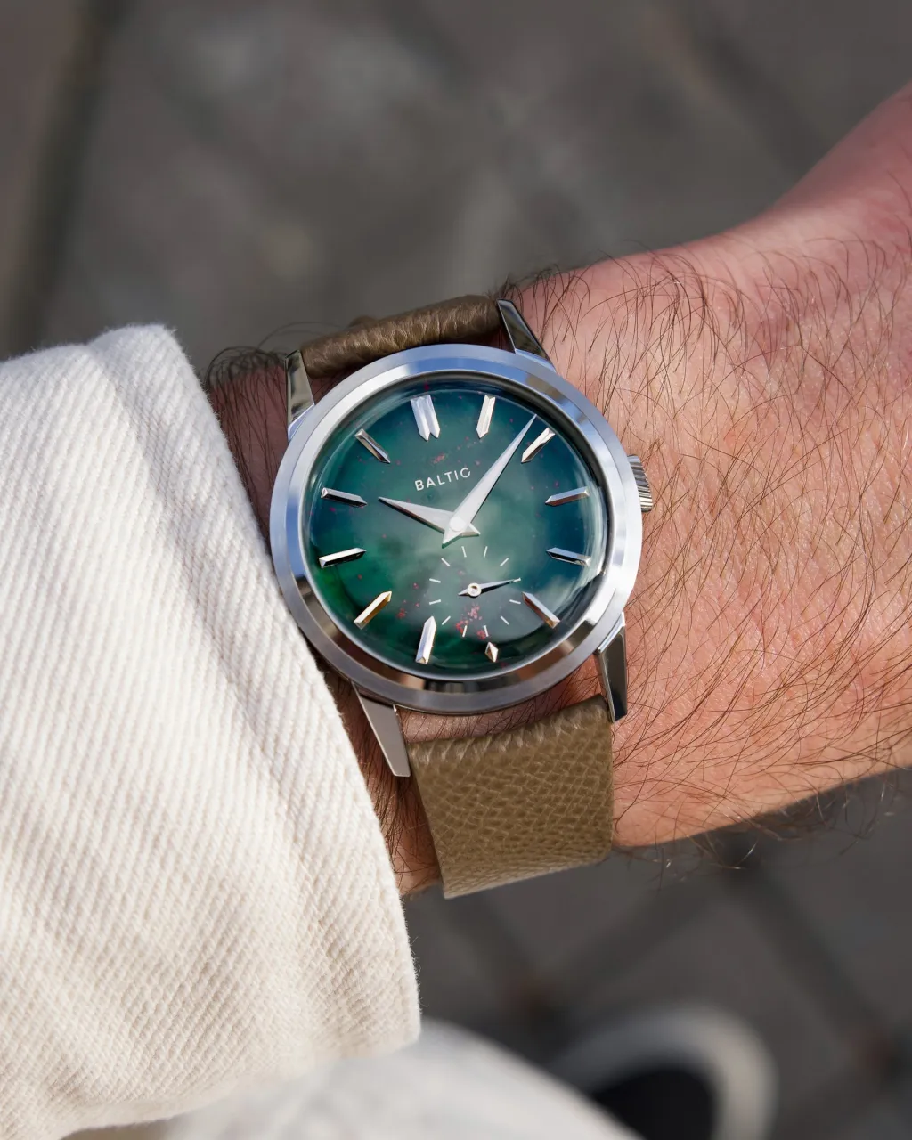 Baltic Prismic Stone Bloodstone 36mm Otomatik detay görseli 5