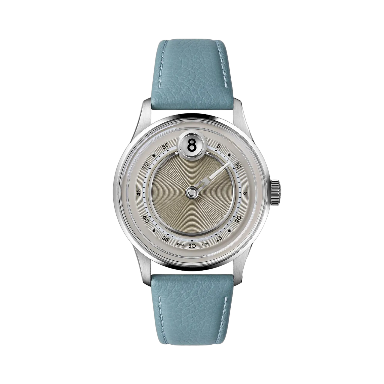 Christopher Ward C1 Jump Hour Mk V Otomatik Light Blue C0139AJH4S00E0MLB