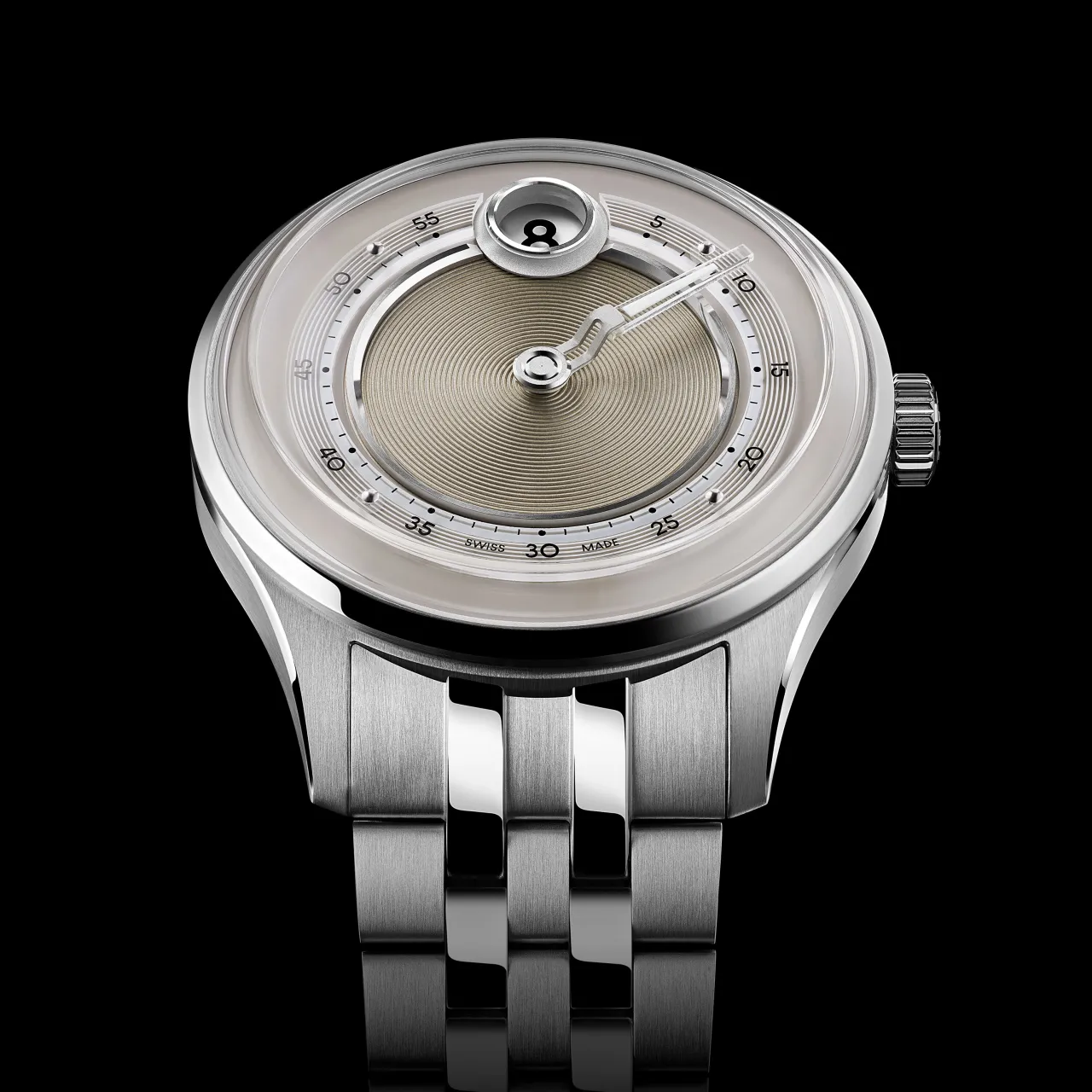Christopher Ward C1 Jump Hour Mk V Otomatik Light Blue C0139AJH4S00E0MLB detay görseli 3