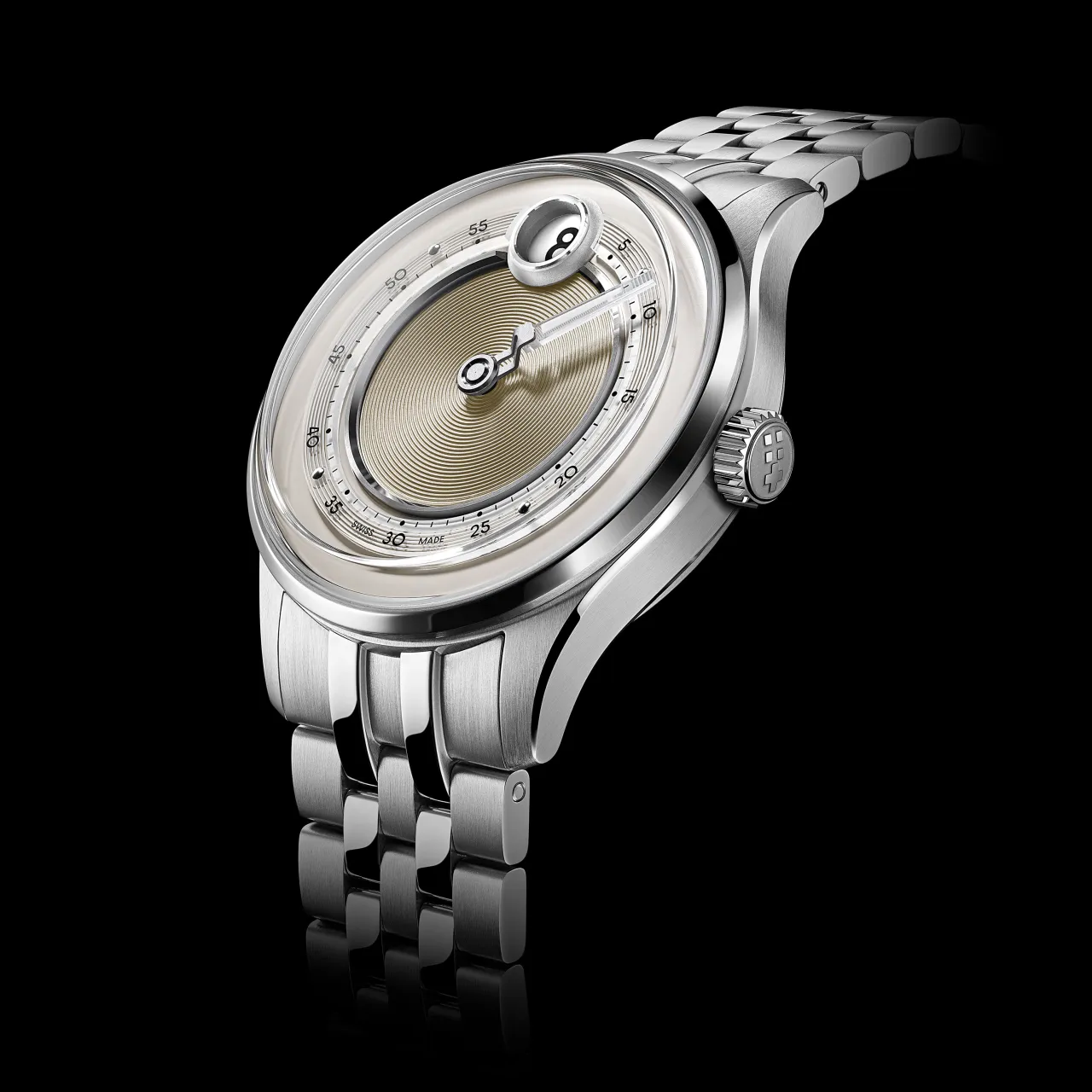 Christopher Ward C1 Jump Hour Mk V Otomatik Light Blue C0139AJH4S00E0MLB detay görseli 5