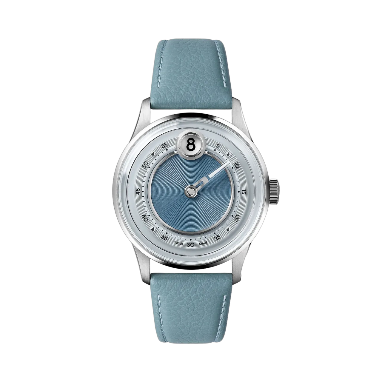 Christopher Ward C1 Jump Hour Mk V Otomatik Light Blue C0139AJH4S00B0MLB
