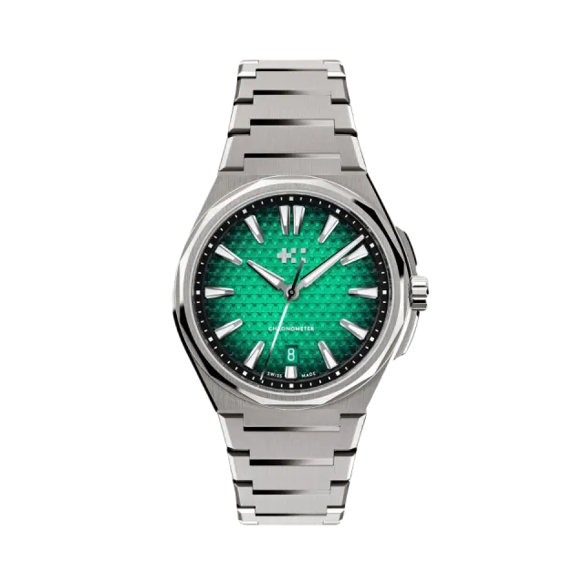 Beğenmek için çift tıkla Christopher Ward The Twelve Ti Aurora Green C12-40ADC1-T00V0-B0 Görsel 1