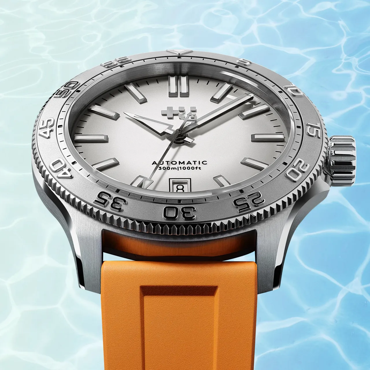 Christopher Ward C60 Atoll 300 Otomatik Shark White C6040ADA31S00W1B0 detay görseli 2
