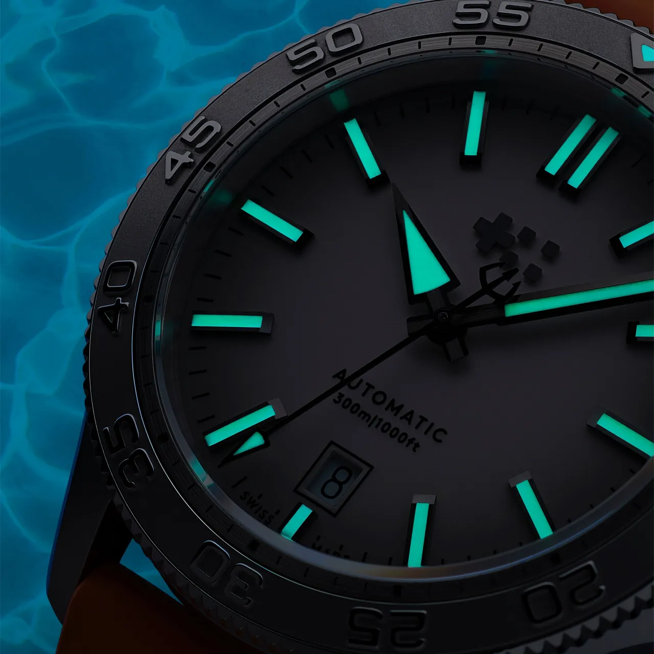 Christopher Ward C60 Atoll 300 Otomatik Shark White C6040ADA31S00W1B0 detay görseli 4