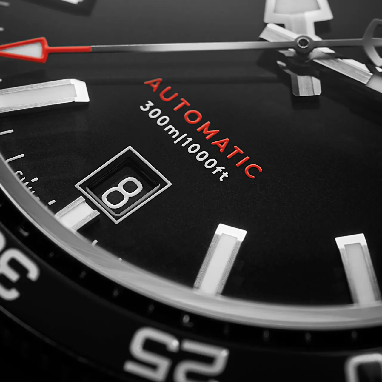 Christopher Ward C60 Trident Pro 300 Otomatik Siyah C6040ADA31S0KK1B1 detay görseli 3