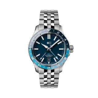 Christopher Ward C60 Trident GMT 300 Otomatik Mavi C6040AGM31S0BB0B1