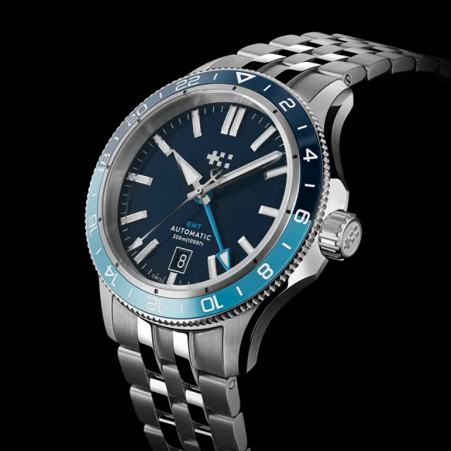 Christopher Ward C60 Trident GMT 300 Otomatik Mavi C6040AGM31S0BB0B1 Görsel 5