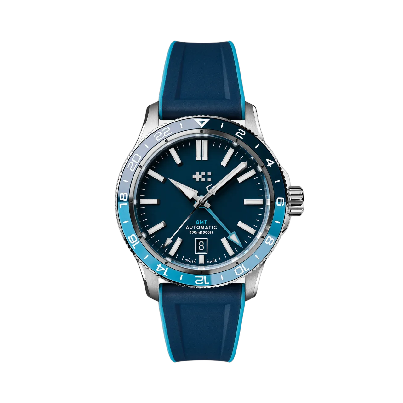 Christopher Ward C60 Trident GMT 300 Otomatik Mavi C6040AGM31S0BB0RBB