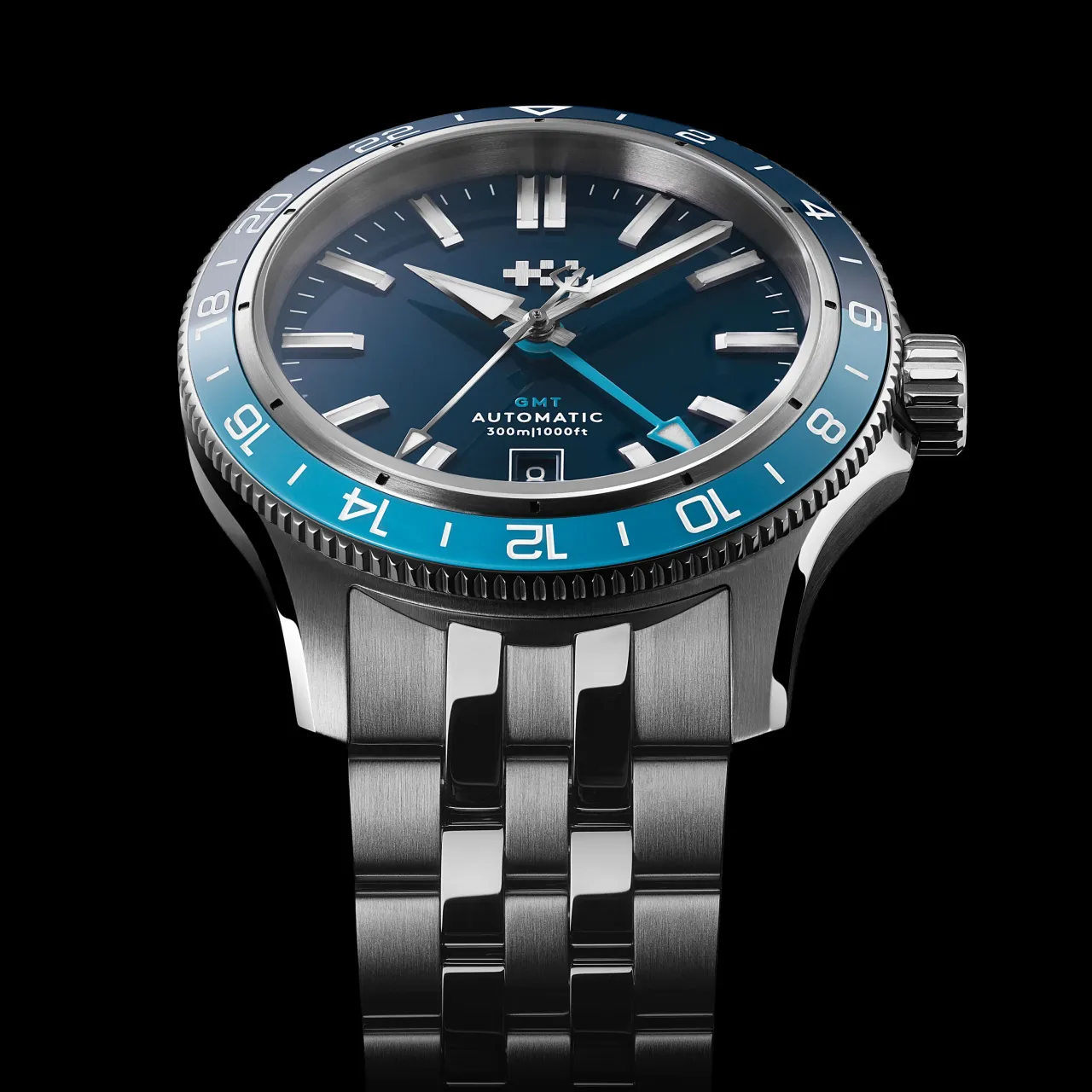 Christopher Ward C60 Trident GMT 300 Otomatik Mavi C6040AGM31S0BB0RBB detay görseli 5