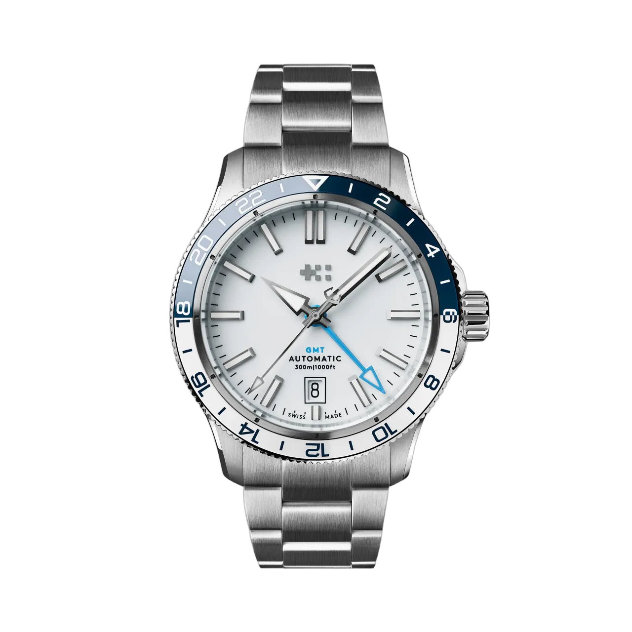 Christopher Ward C60 Trident GMT 300 Otomatik Beyaz C6040AGM31S0BW0B0