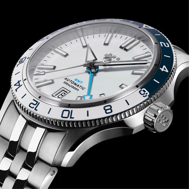 Christopher Ward C60 Trident GMT 300 Otomatik Beyaz C6040AGM31S0BW0B0 Görsel 3