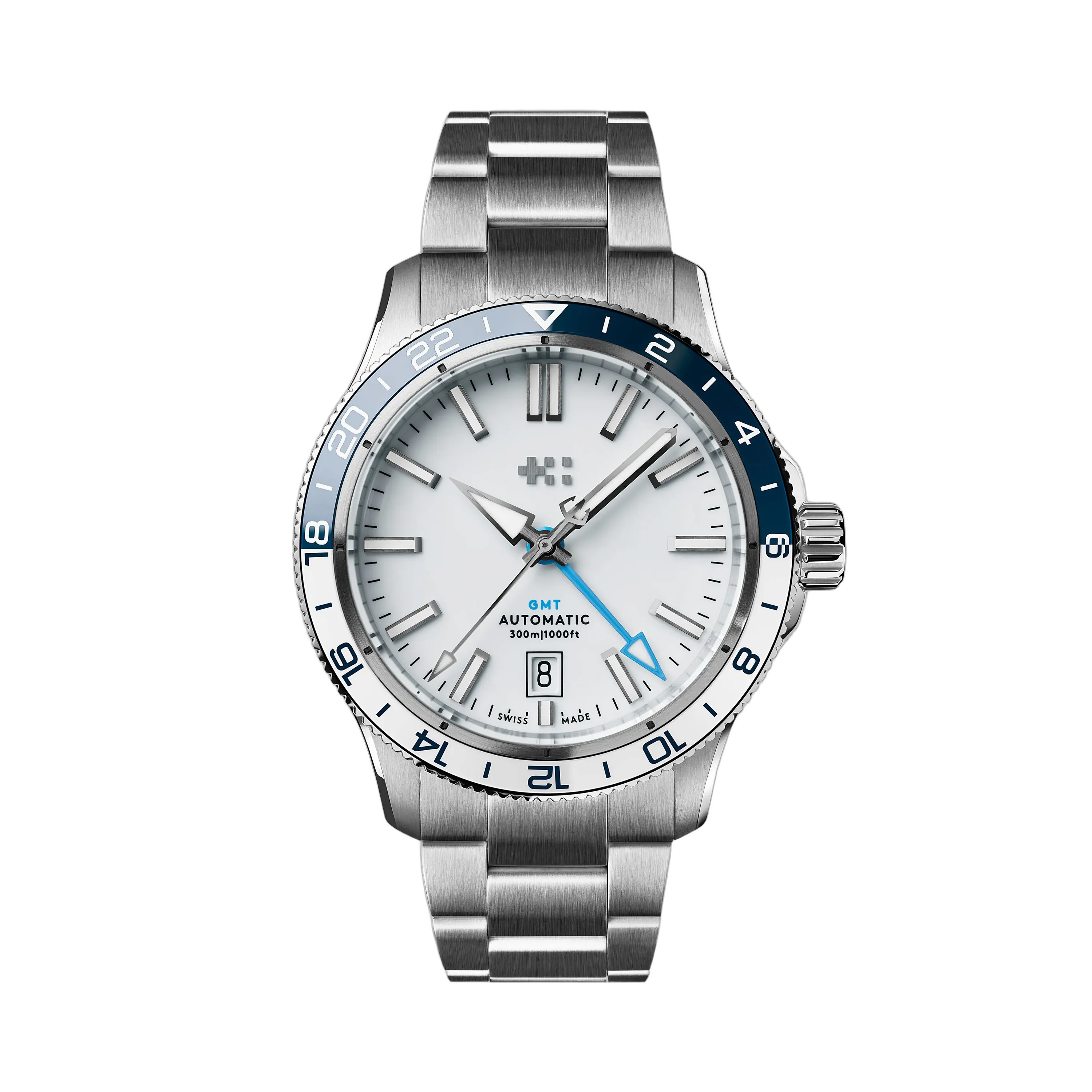 Christopher Ward C60 Trident GMT 300 Otomatik Beyaz