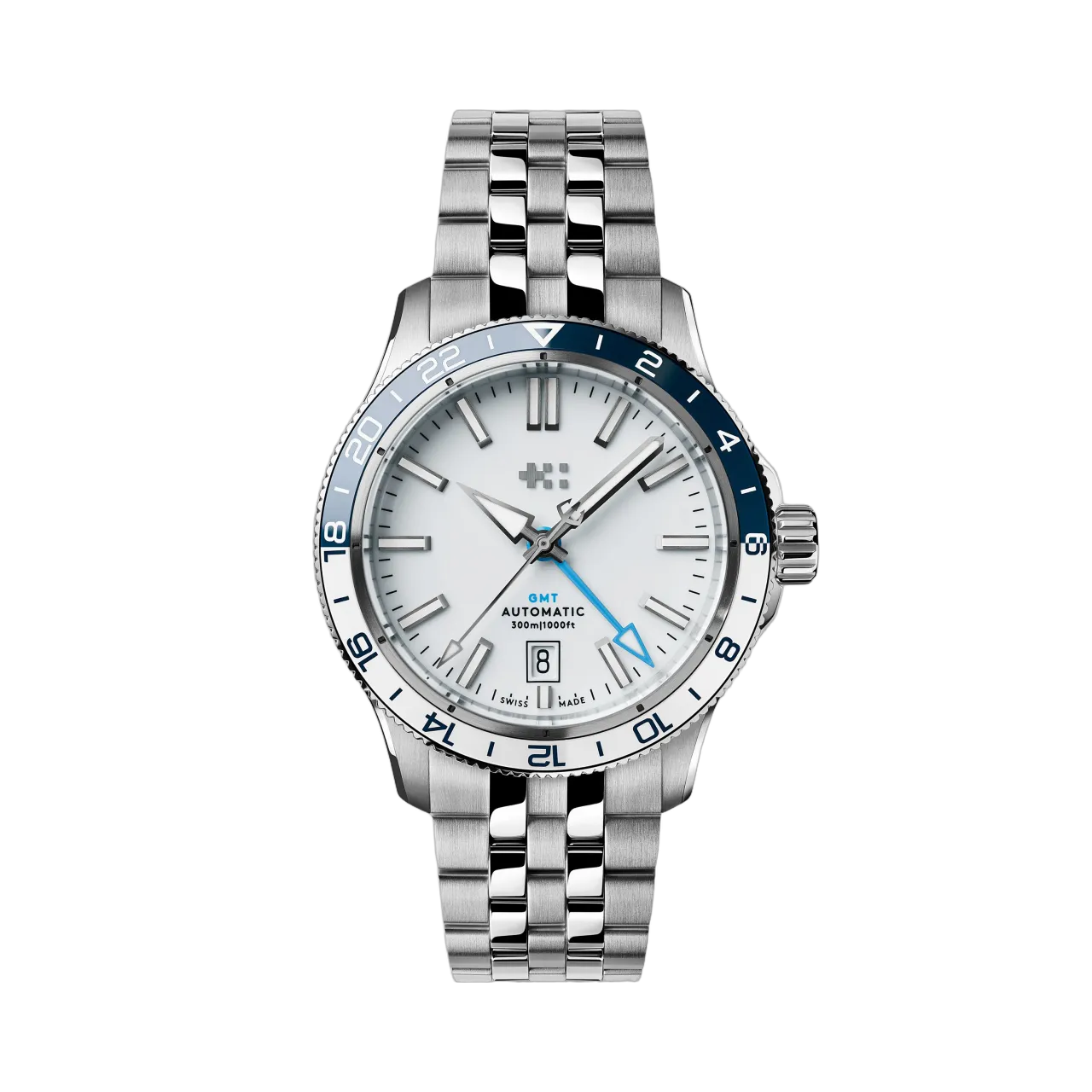 Christopher Ward C60 Trident GMT 300 Otomatik Beyaz C6040AGM31S0BW0B1