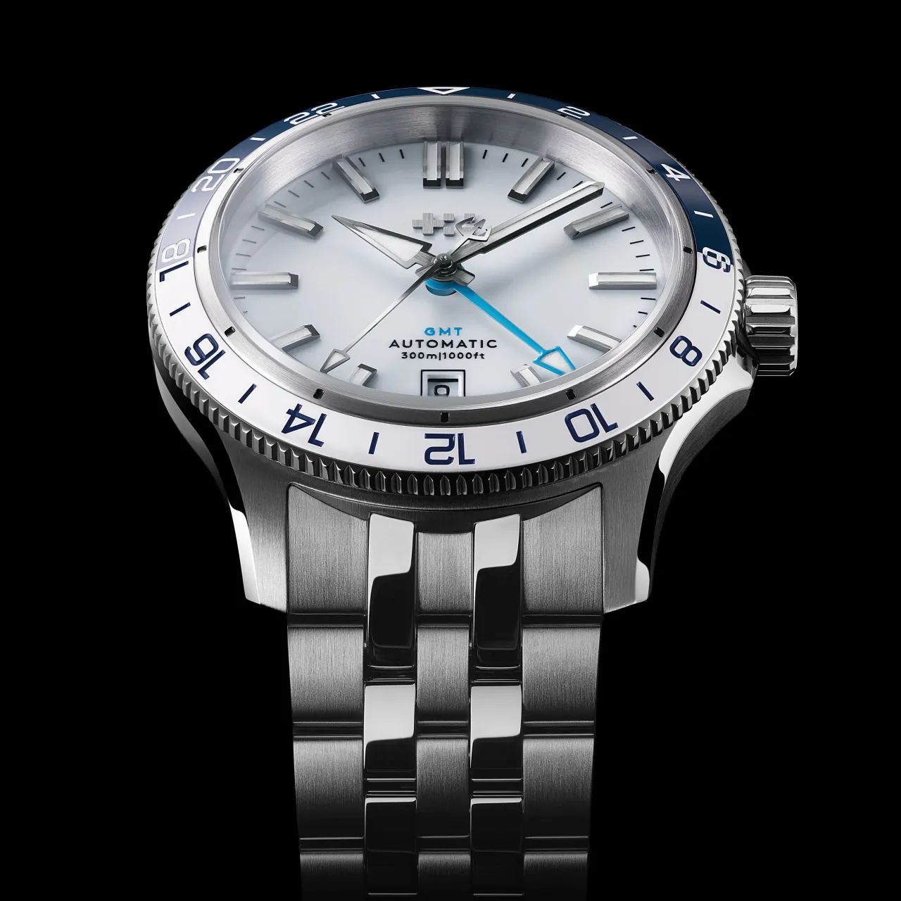 Christopher Ward C60 Trident GMT 300 Otomatik Beyaz C6040AGM31S0BW0RBB detay görseli 5