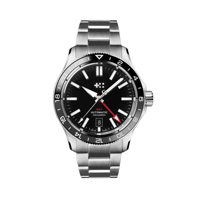 Christopher Ward C60 Trident GMT 300 Otomatik Siyah C6040AGM31S0KK0B0 Görsel 1