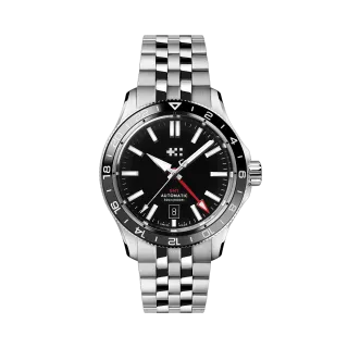Christopher Ward C60 Trident GMT 300 Otomatik Siyah C6040AGM31S0KK0B1
