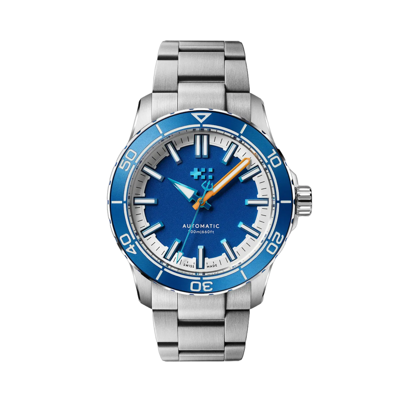 Christopher Ward C60 Trident Reef Otomatik Helio Blue C6041A3H31S0BB0B0