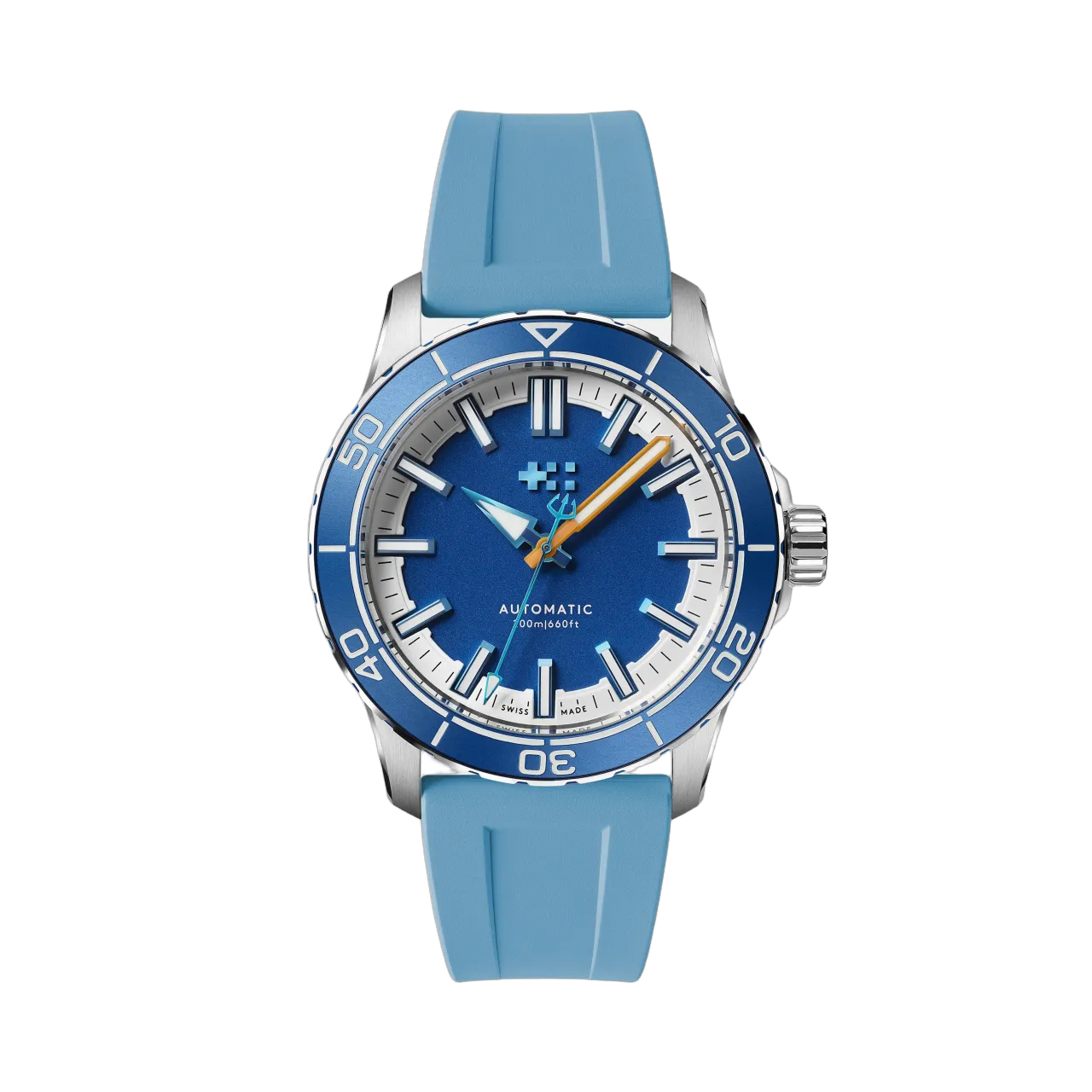 Christopher Ward C60 Trident Reef Otomatik Helio Blue C6041A3H31S0BB0RLB