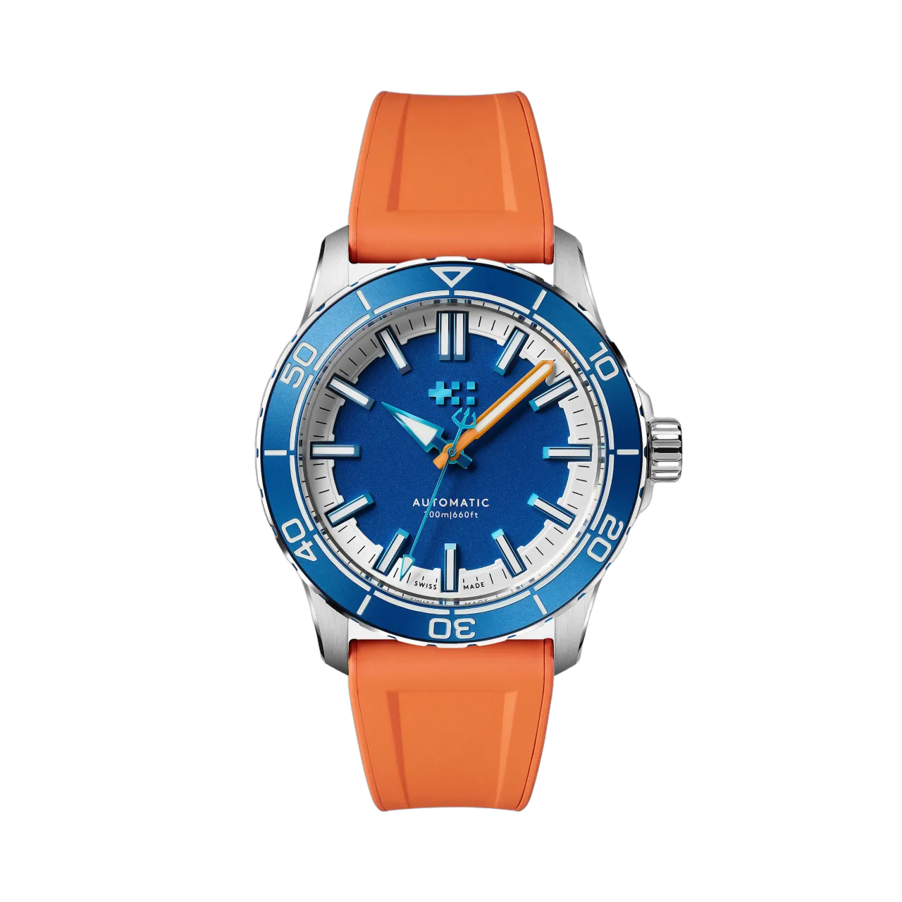 Christopher Ward C60 Trident Reef Otomatik Helio Blue C6041A3H31S0BB0RO