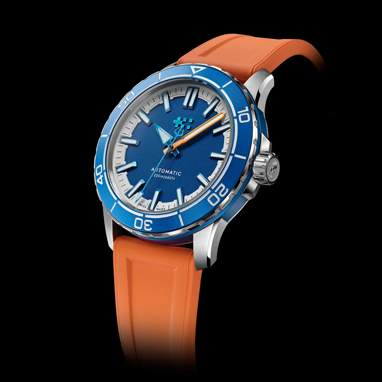 Christopher Ward C60 Trident Reef Otomatik Helio Blue C6041A3H31S0BB0RY detay görseli 3