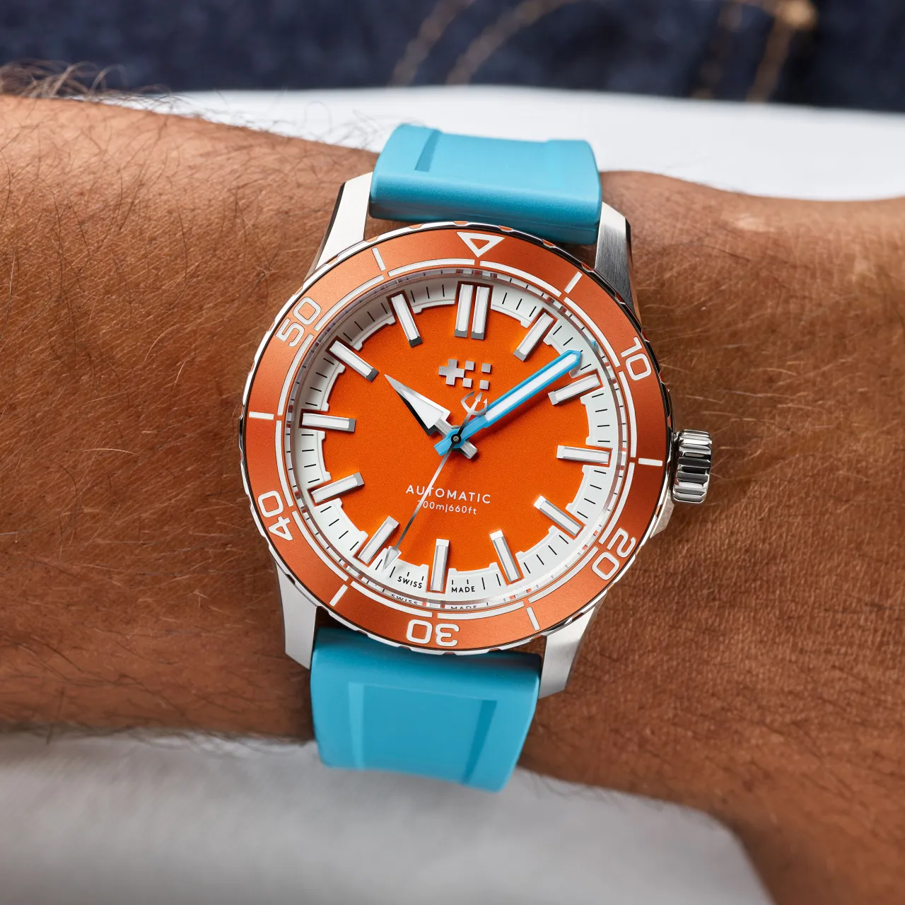 Christopher Ward C60 Trident Reef Otomatik Tuba Orange C6041A3H31S0OO0RLB detay görseli 1