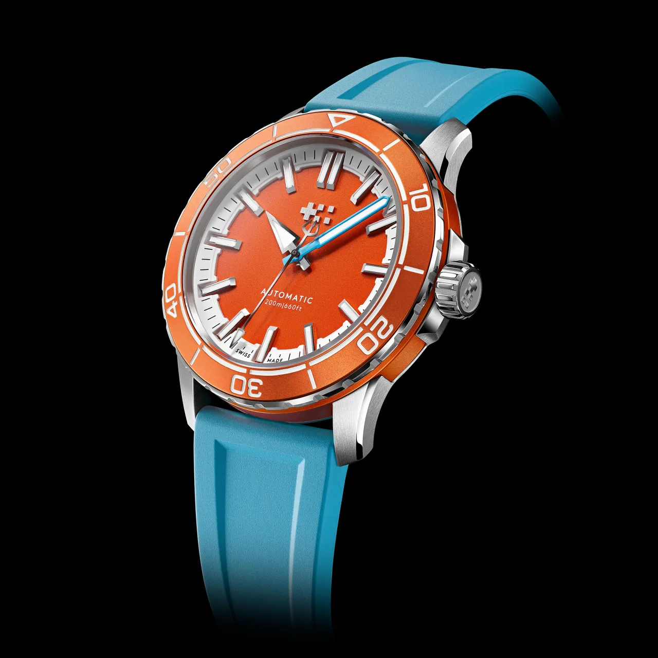 Christopher Ward C60 Trident Reef Otomatik Tuba Orange C6041A3H31S0OO0RLB detay görseli 3