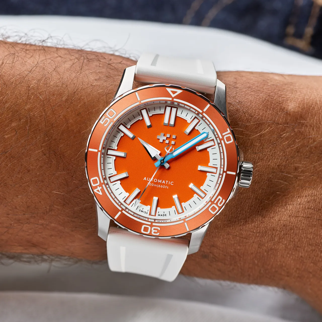Christopher Ward C60 Trident Reef Otomatik Tuba Orange C6041A3H31S0OO0RW detay görseli 1